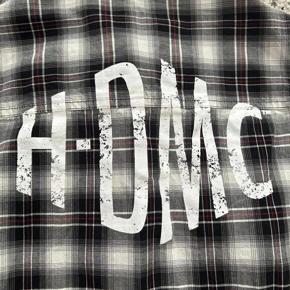 Harley-Davidson HDMC Women's Sleeveless Plaid Button-Up - Picture 4 of 4